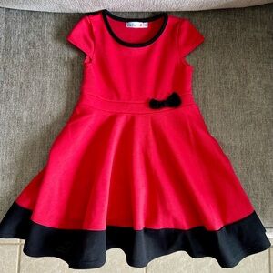 Red & Black Christmas Dress or Ladybug Girl Costume